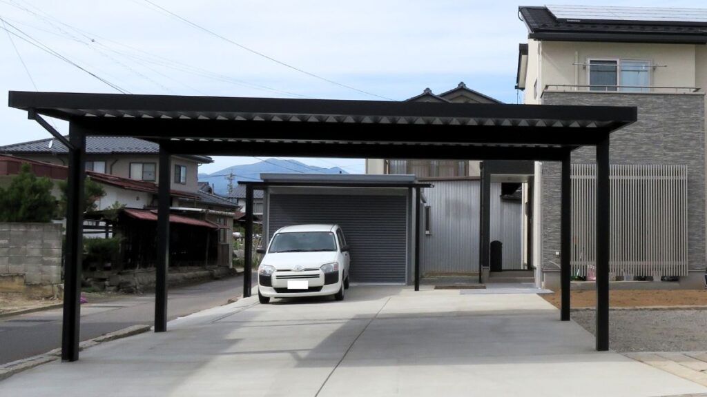 長野市S様邸・施工後・カーポート３