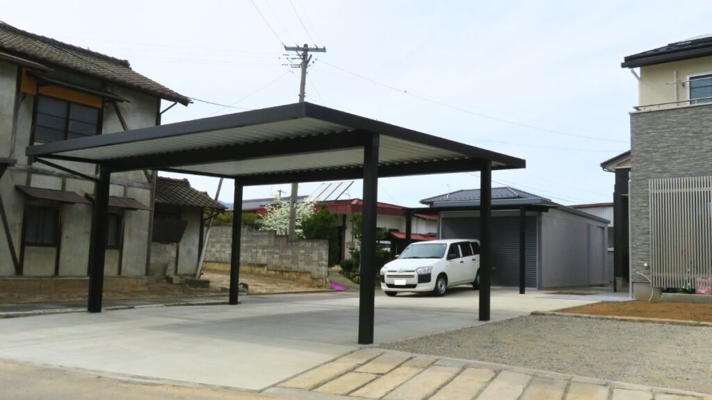 長野市S様邸・施工後・カーポート２